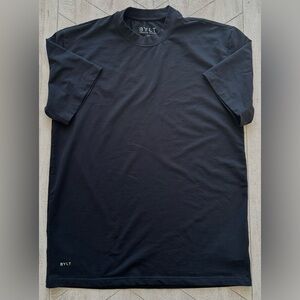 BYLT Premium Basics Lux Tee Shirt Mens Med Black Short Sleeve Athleisure